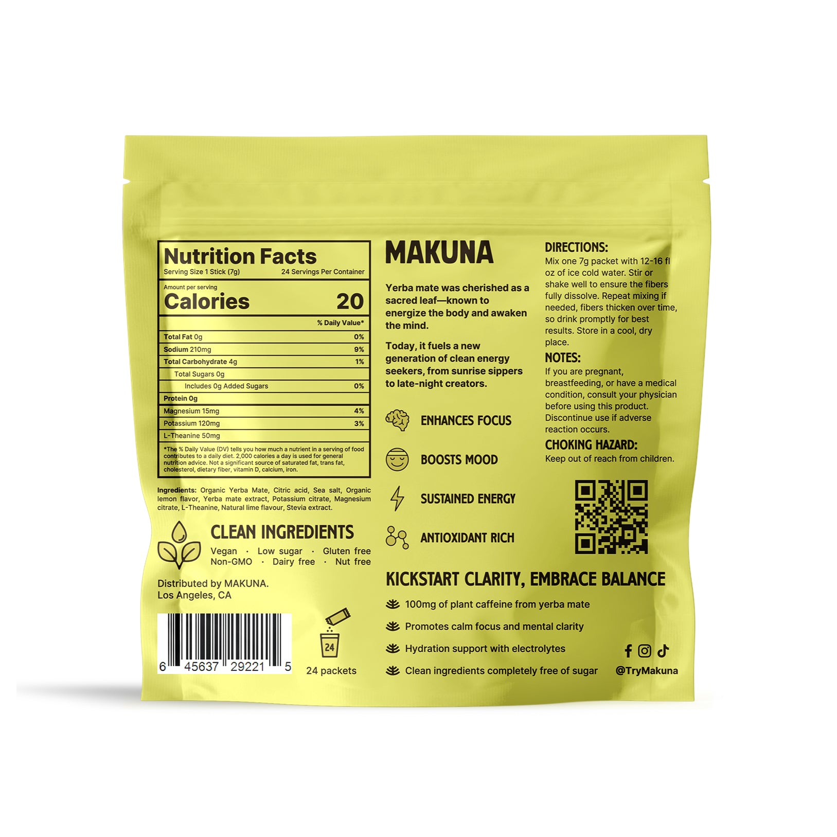 Makuna Yerba Mate Stick Packs